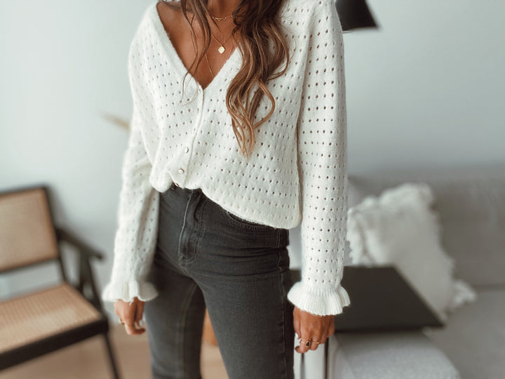 Ecru Daniel Cardigan