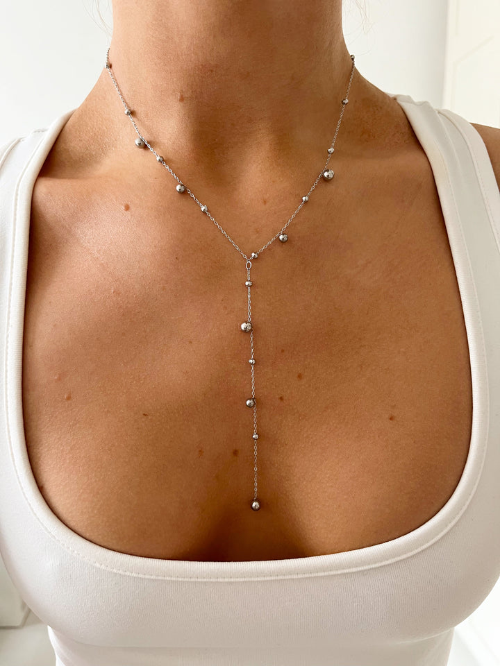 LILA HALSBAND SILVER