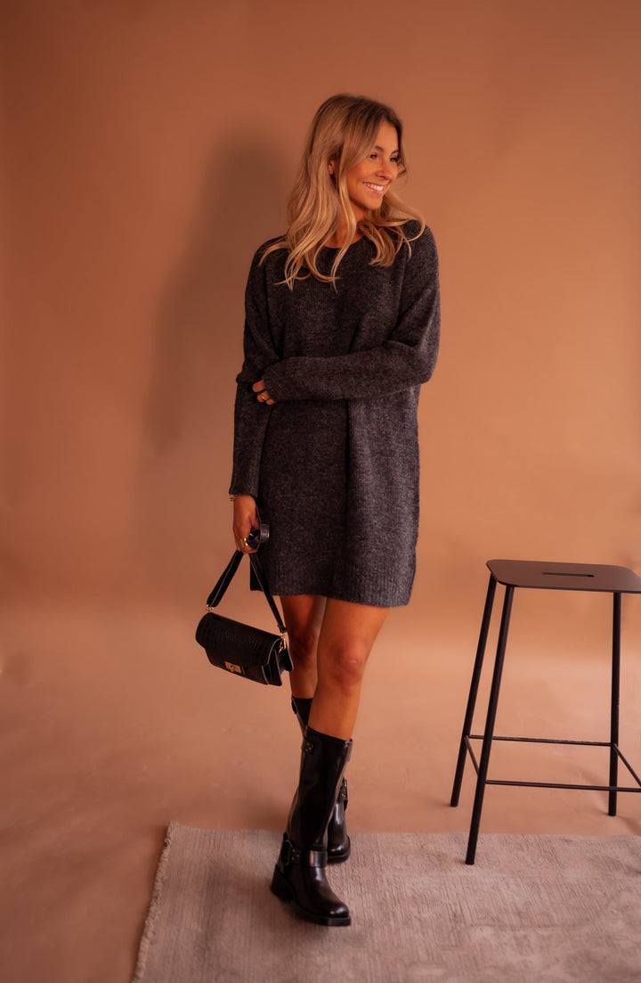 Grey Mariam Sweater Dress