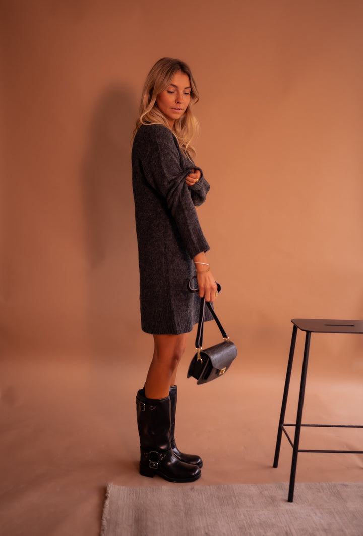 Grey Mariam Sweater Dress
