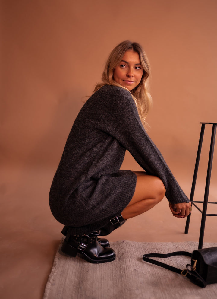 Grey Mariam Sweater Dress