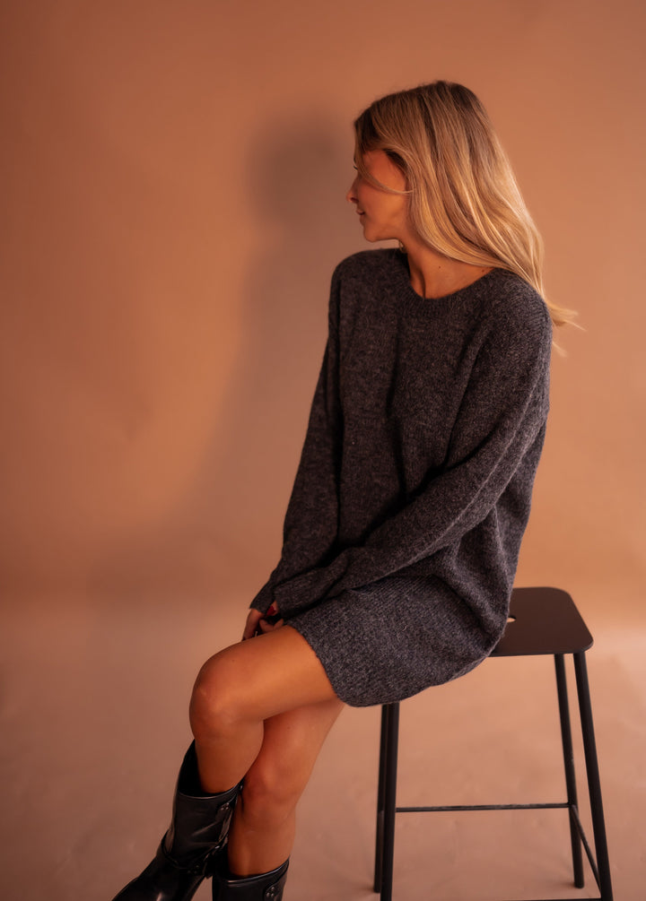 Grey Mariam Sweater Dress