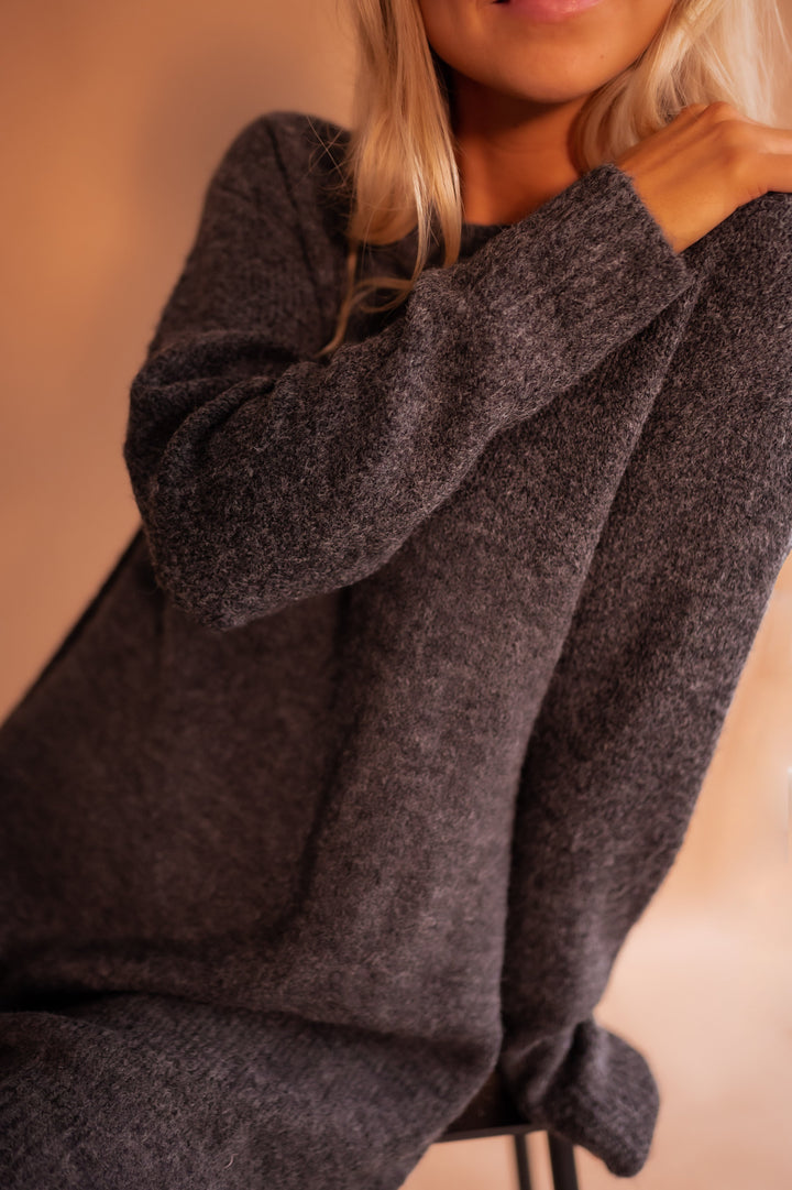 Grey Mariam Sweater Dress