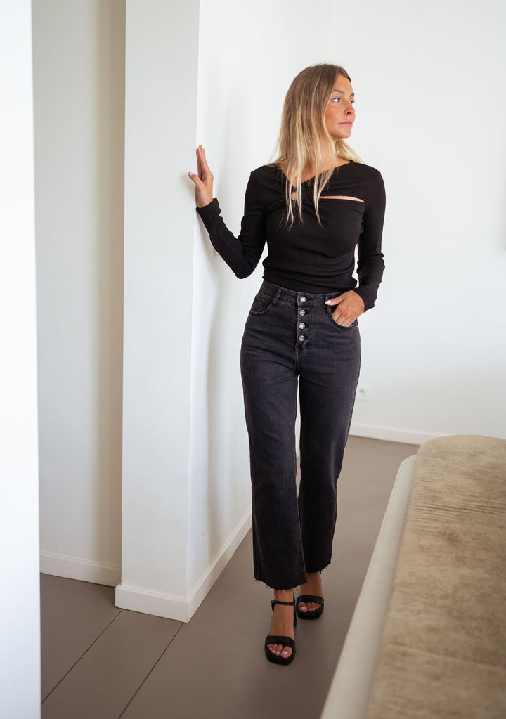 Grå Frenchy Jeans 