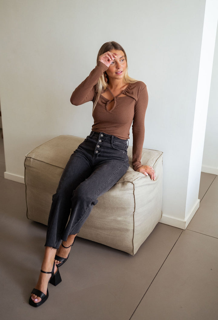 Grå Frenchy Jeans 
