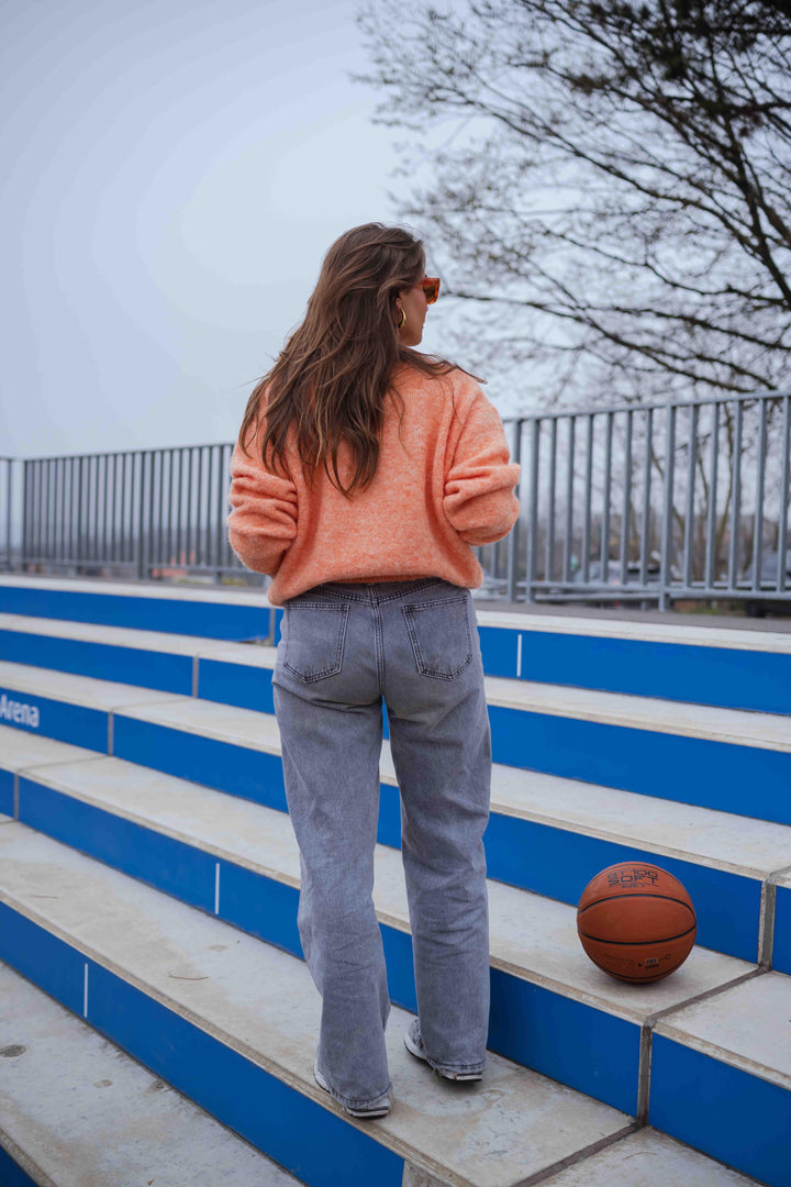 Orange Harris Cardigan