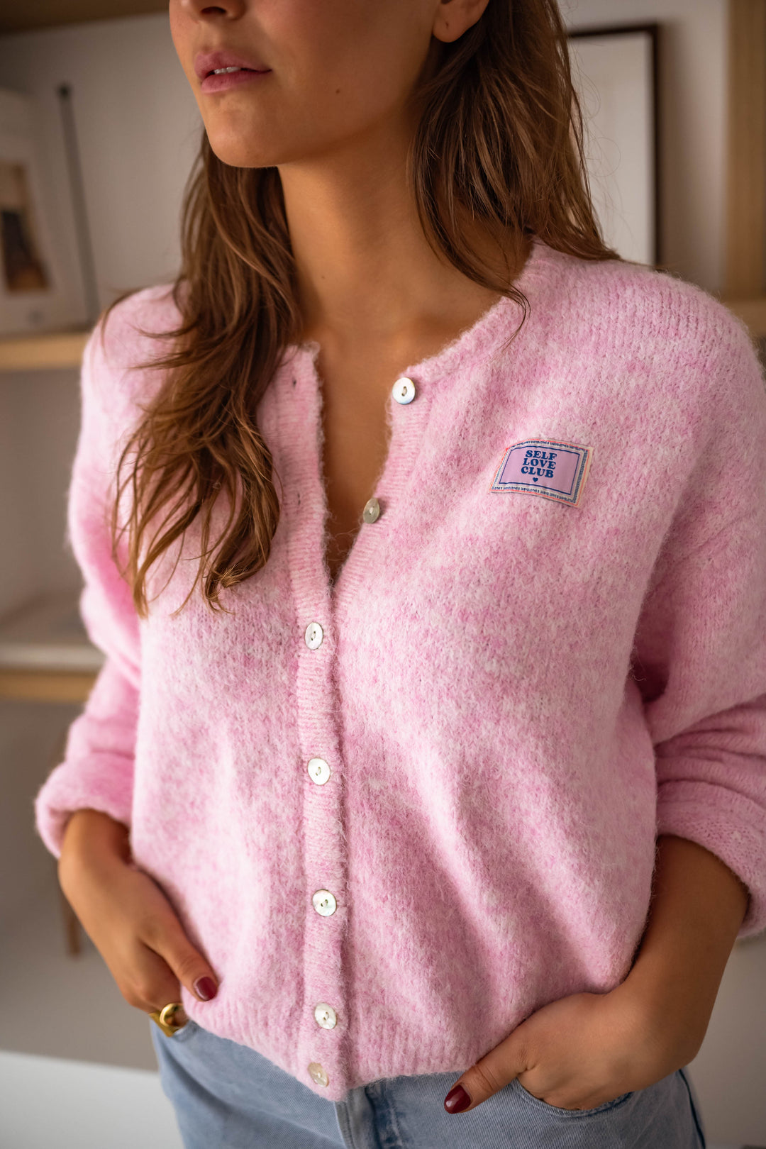 Pink Harris Cardigan