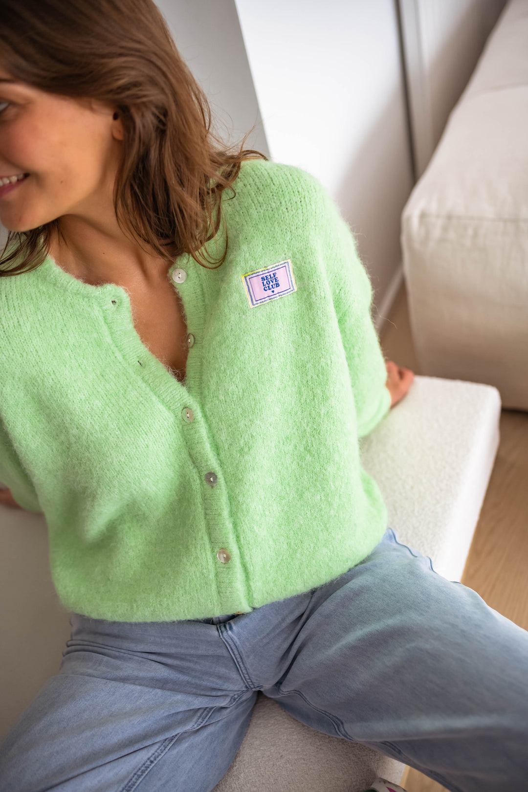 Green Harris Cardigan