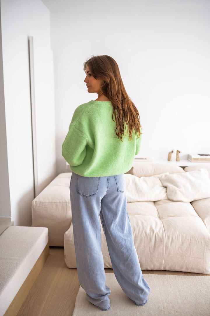 Green Harris Cardigan