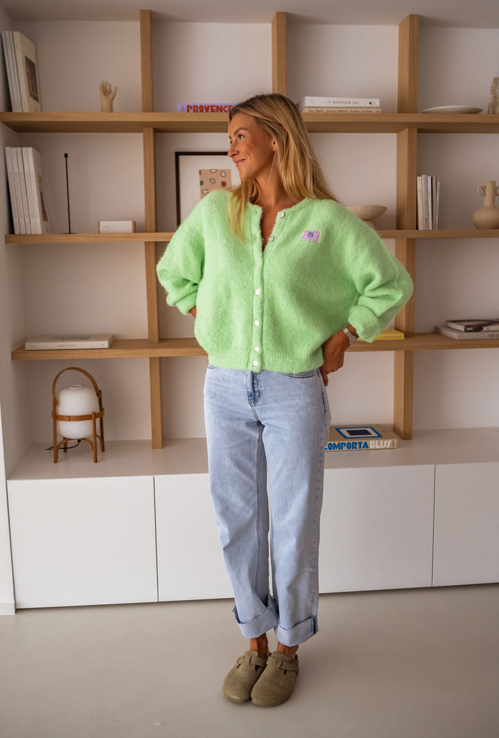 Green Harris Cardigan