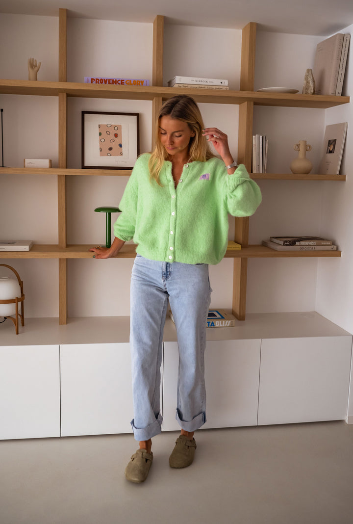 Green Harris Cardigan