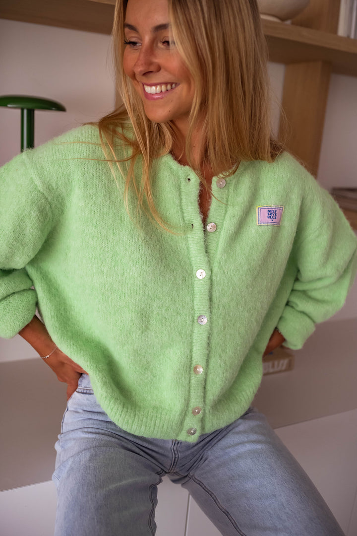 Green Harris Cardigan