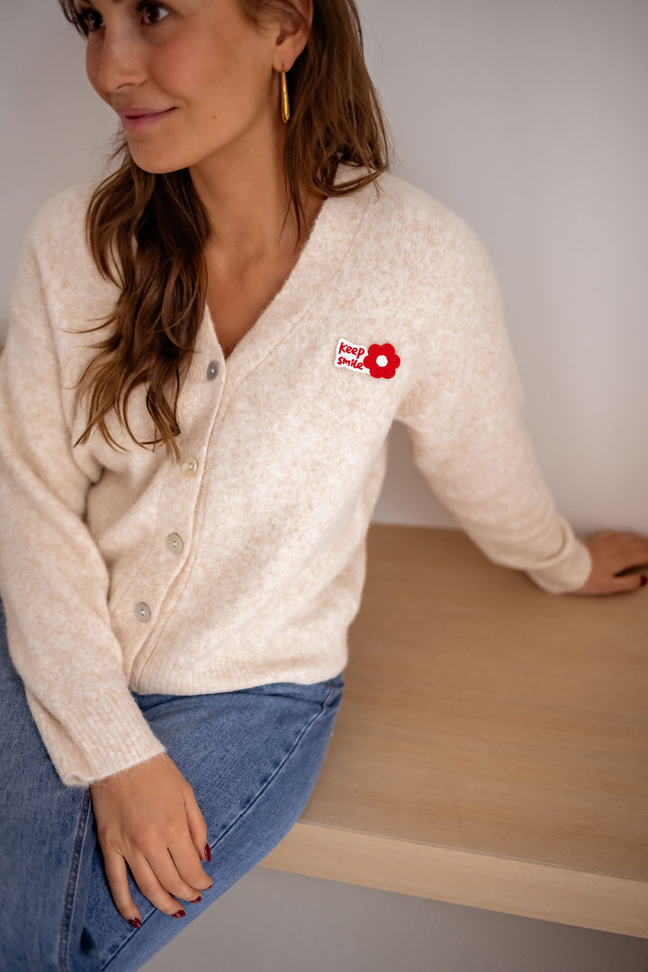 Beige Siony Cardigan