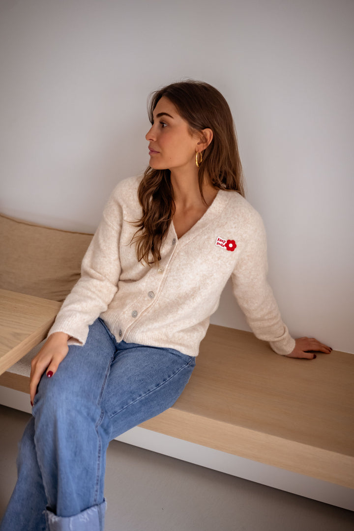 Beige Siony Cardigan