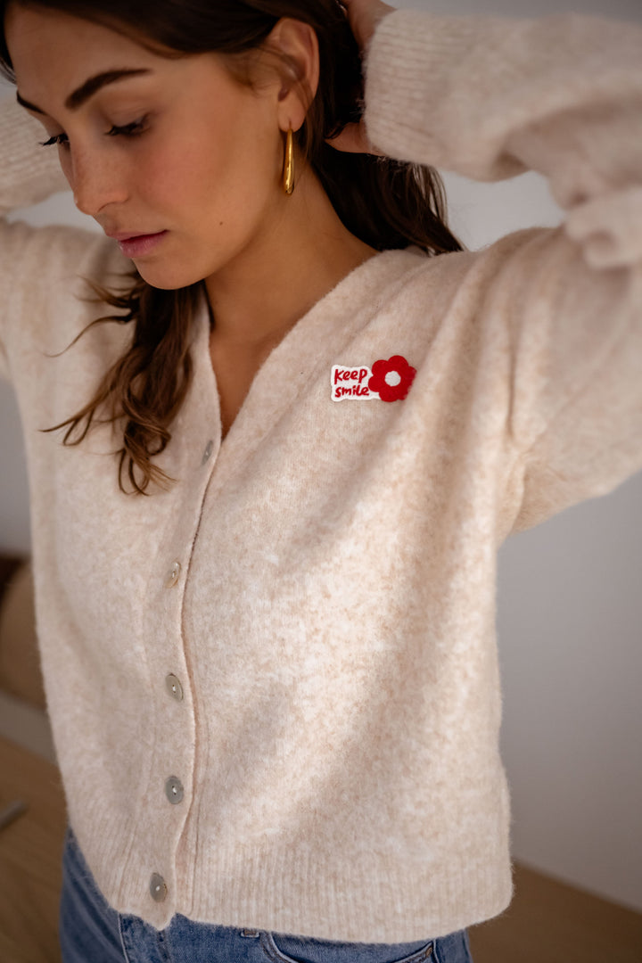 Beige Siony Cardigan