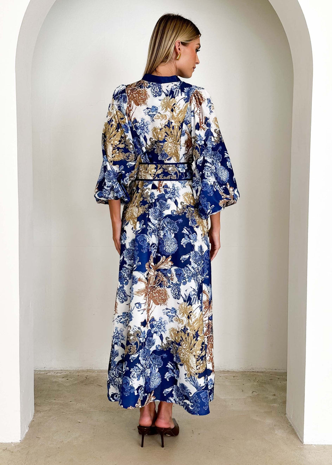 Wimsoe Midi Dress - Navy Chateau