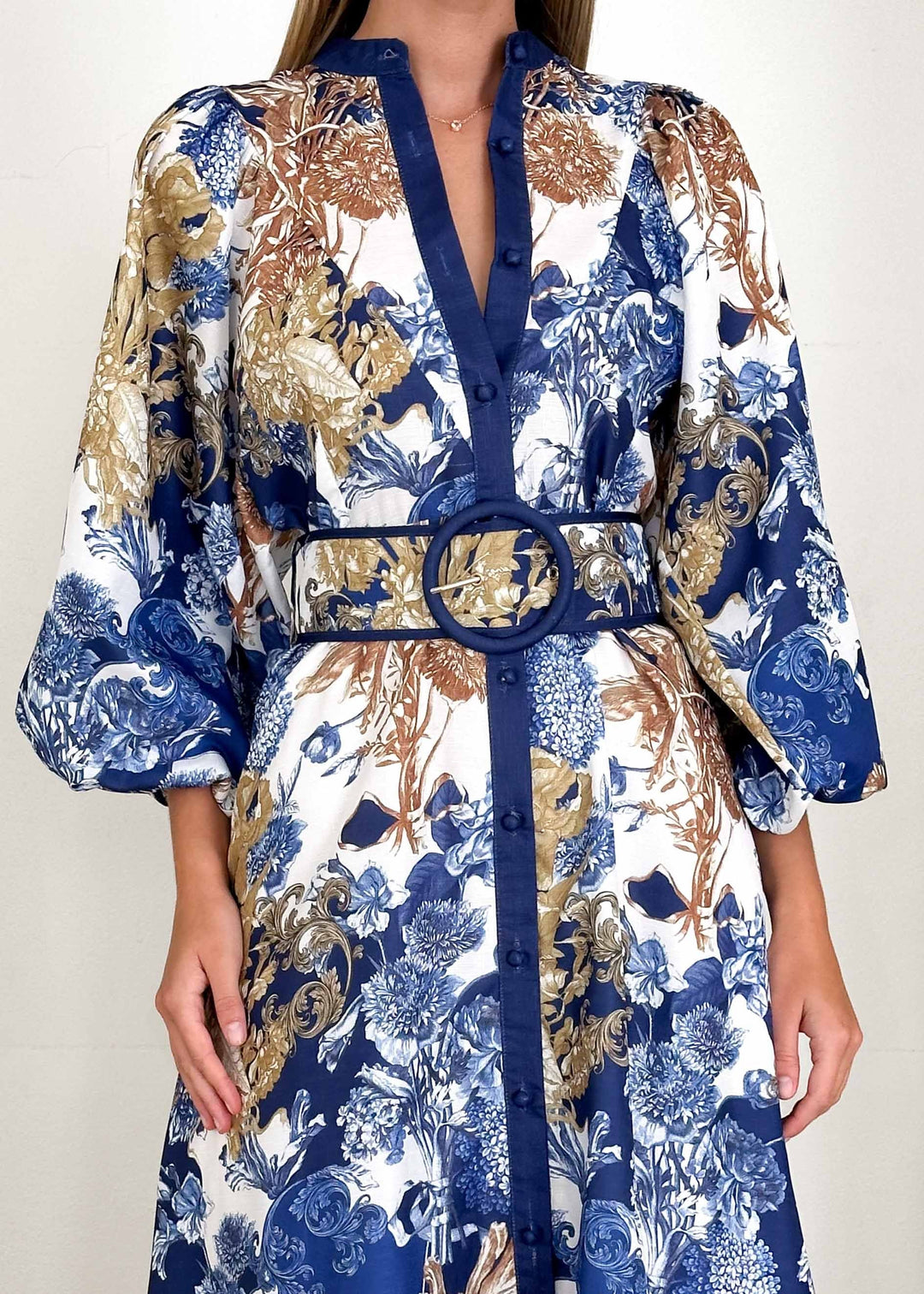 Wimsoe Midi Dress - Navy Chateau