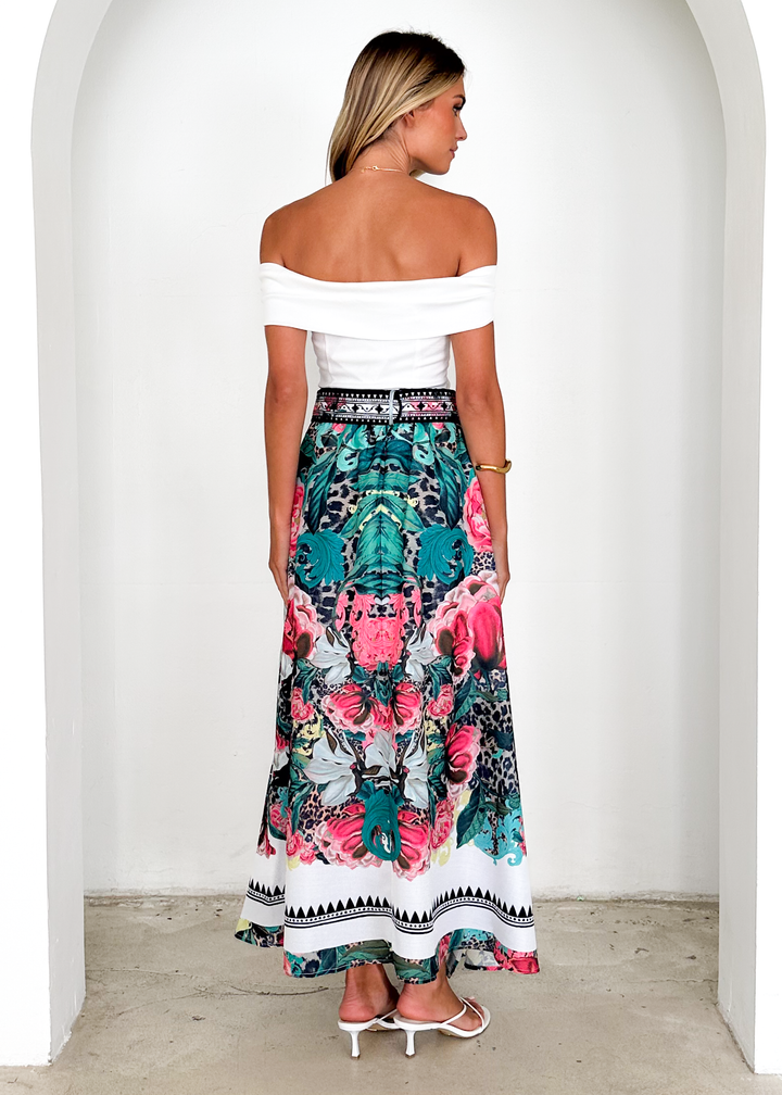 Pippa Midi Skirt - Eden Floral