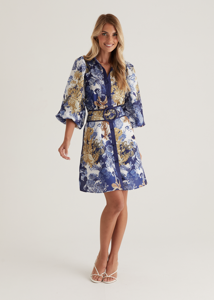 Tavana Dress - Navy Chateau