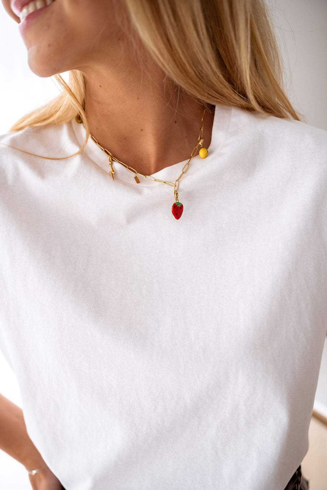 Yellow and Golden Lemon Pendant