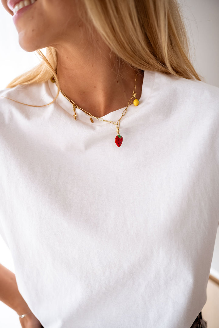Yellow and Golden Lemon Pendant
