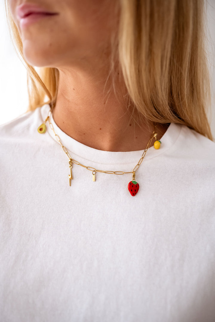 Yellow and Golden Lemon Pendant