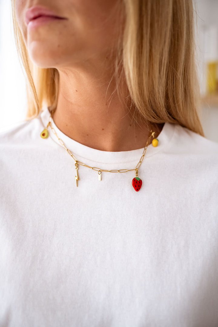 Yellow and Golden Lemon Pendant