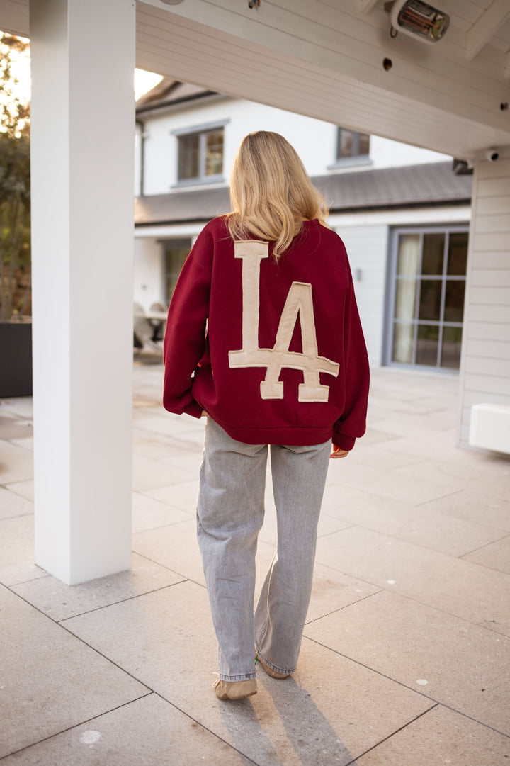 Vinröd Mayfair-tröja