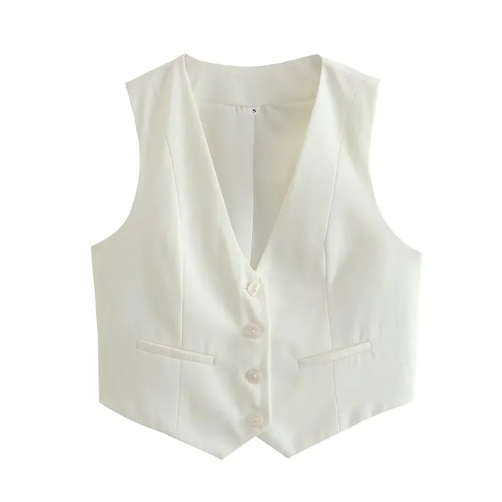 Lola™ | Cropped Gilet Top