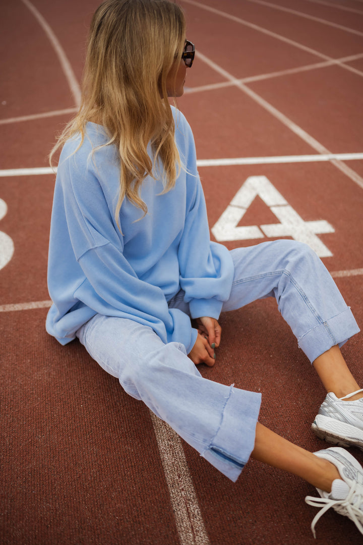 Blue Lyo Sweater