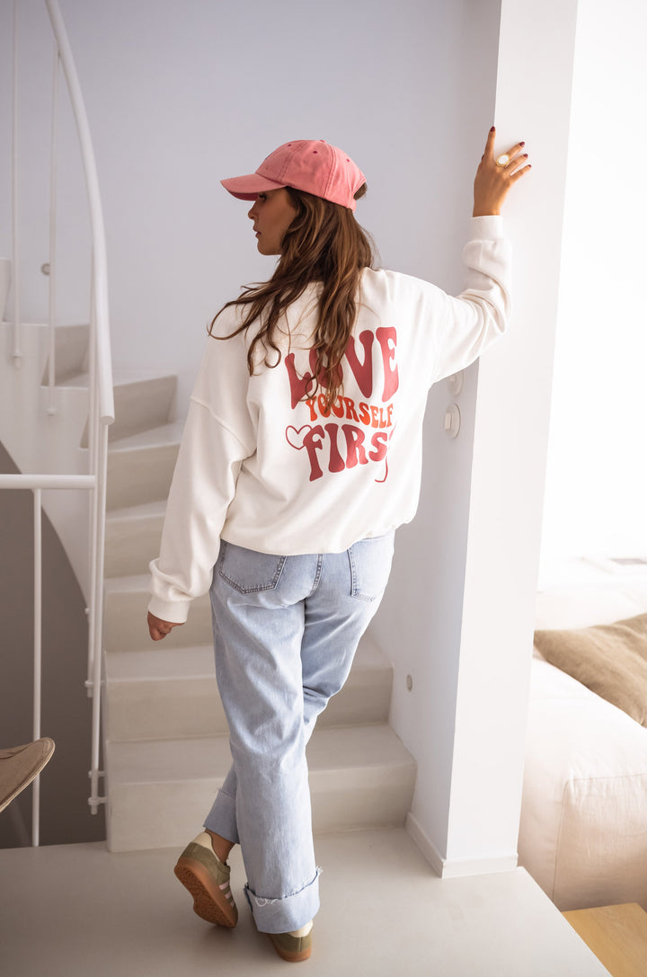 White Yourself Sweater