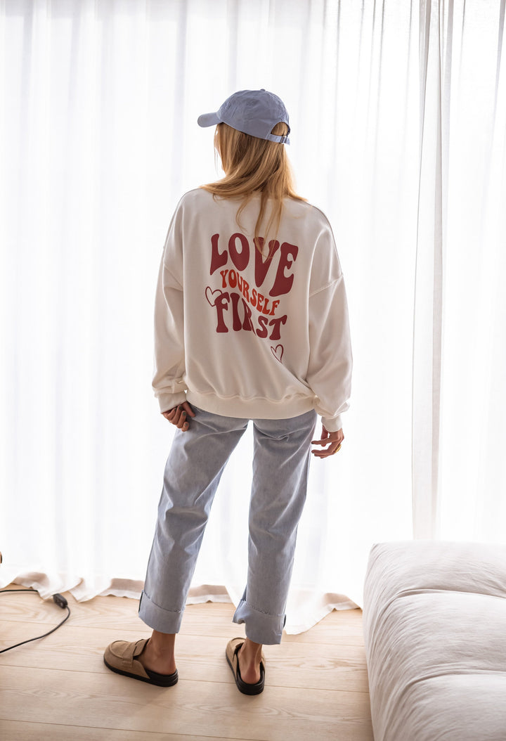 White Yourself Sweater