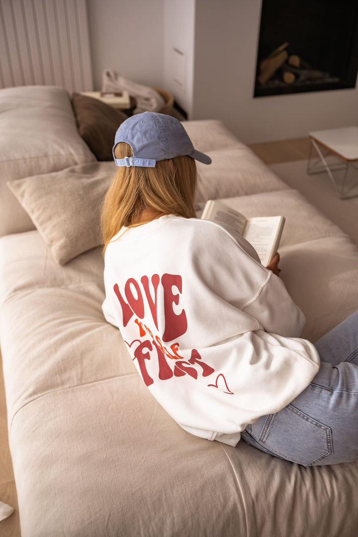 White Yourself Sweater