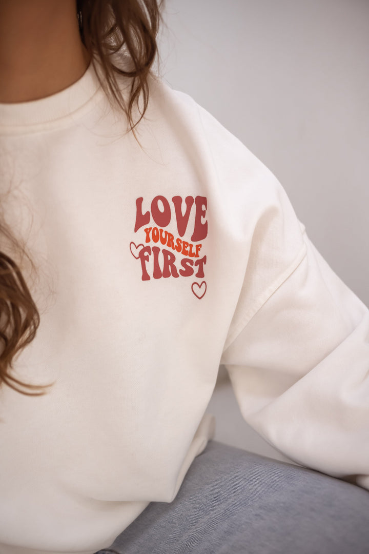 White Yourself Sweater
