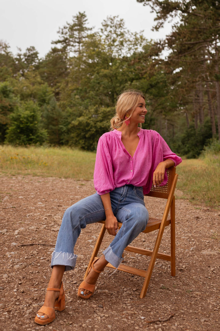 Rosa Eddie-skjorta