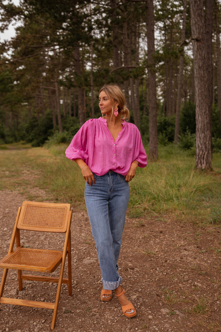 Rosa Eddie-skjorta