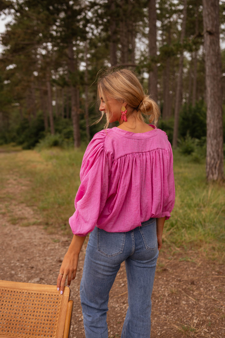 Rosa Eddie-skjorta