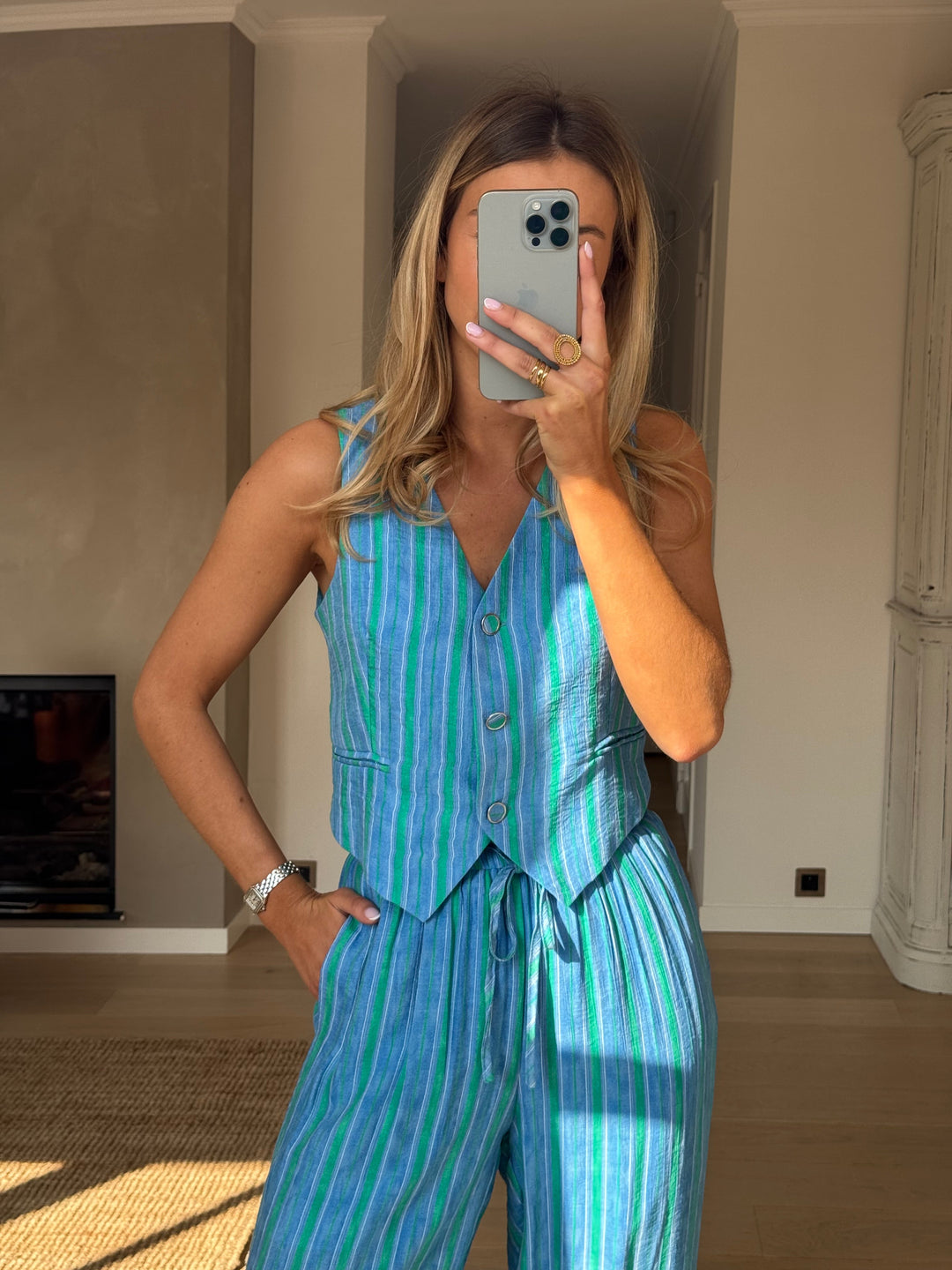 Green and Blue Tako Top