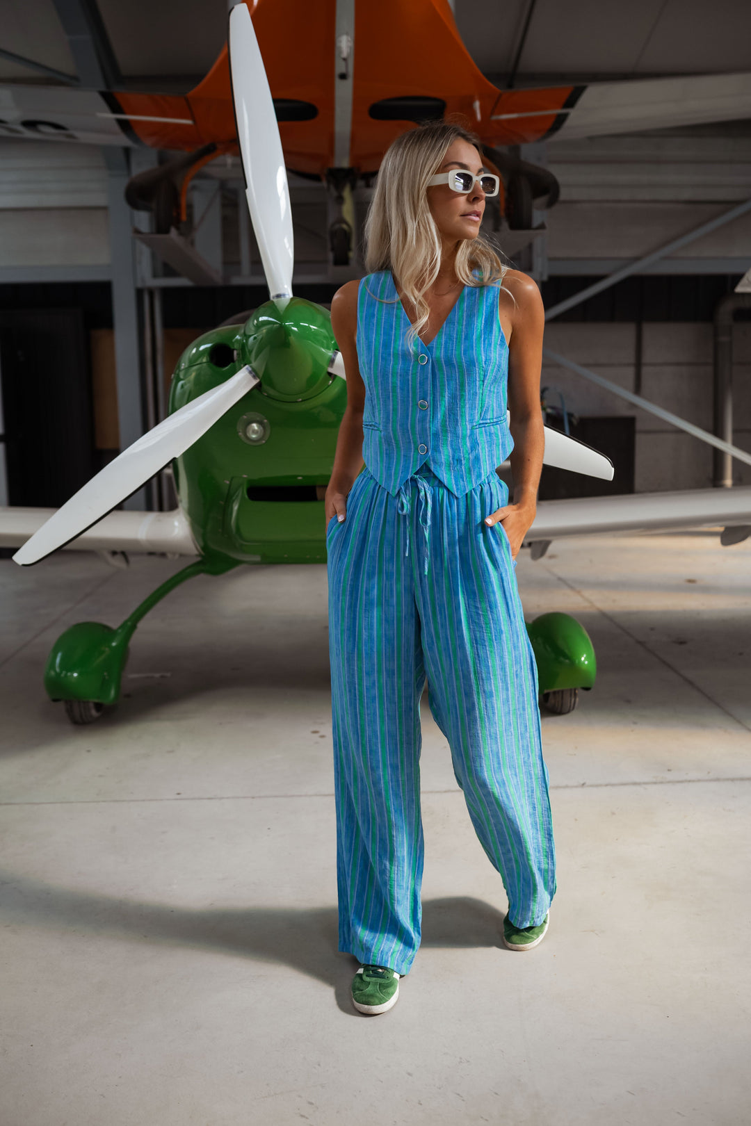 Green and Blue Tako Top