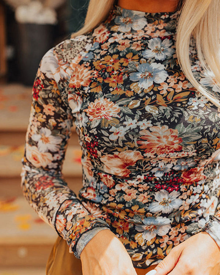 Bloom Veil Mesh Topp